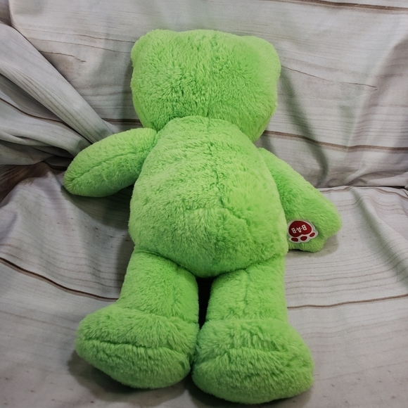Build A Bear Spring Green Frog Plush Stuffed Toy No Tag 18 Inch - Picture 6 of 8